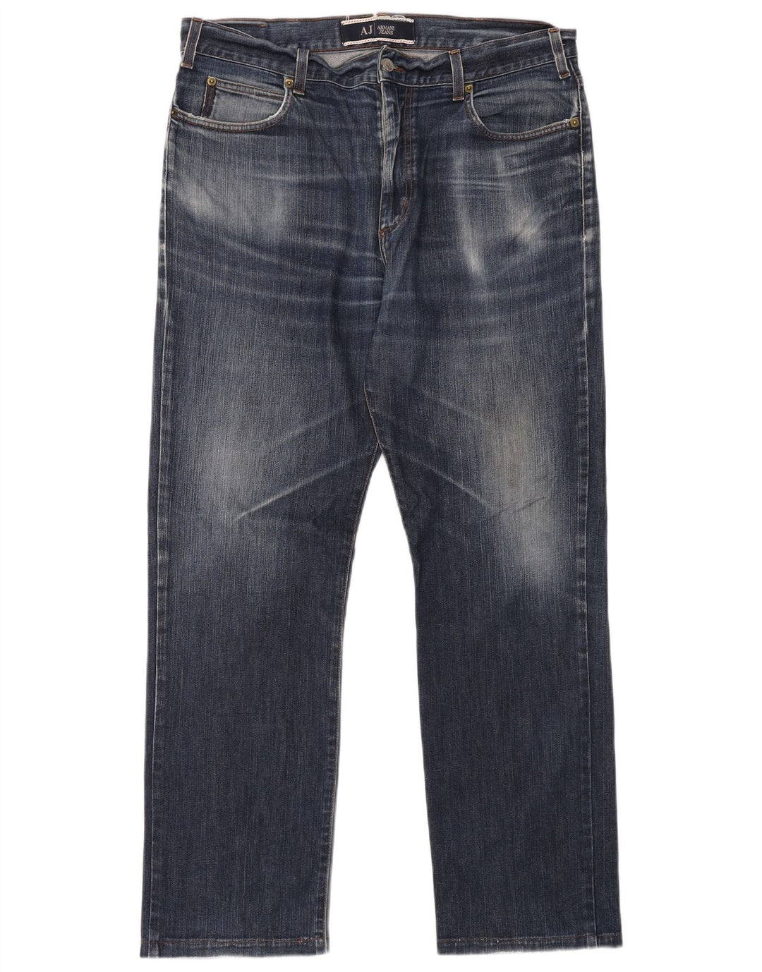 ARMANI Jean Droit W36 L30 Homme Bleu