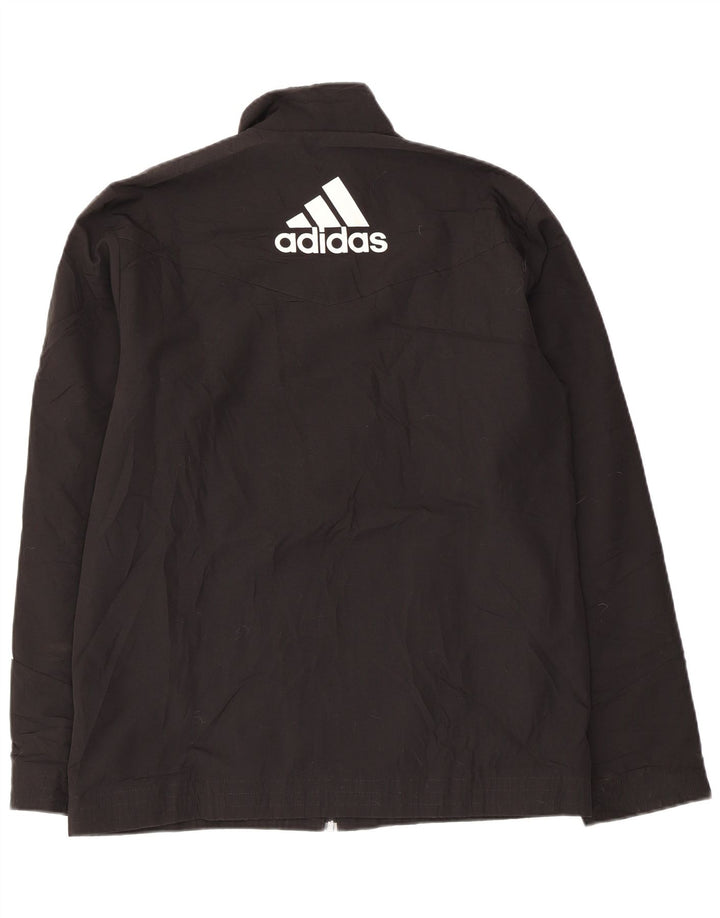 Adidas Veste de survêtement graphique pour homme UK 38/40 Noir moyen Colourblock