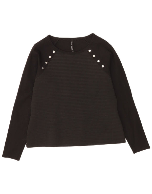 Karen Millen Chemisier pour femme UK 16 Large Noir Rayé