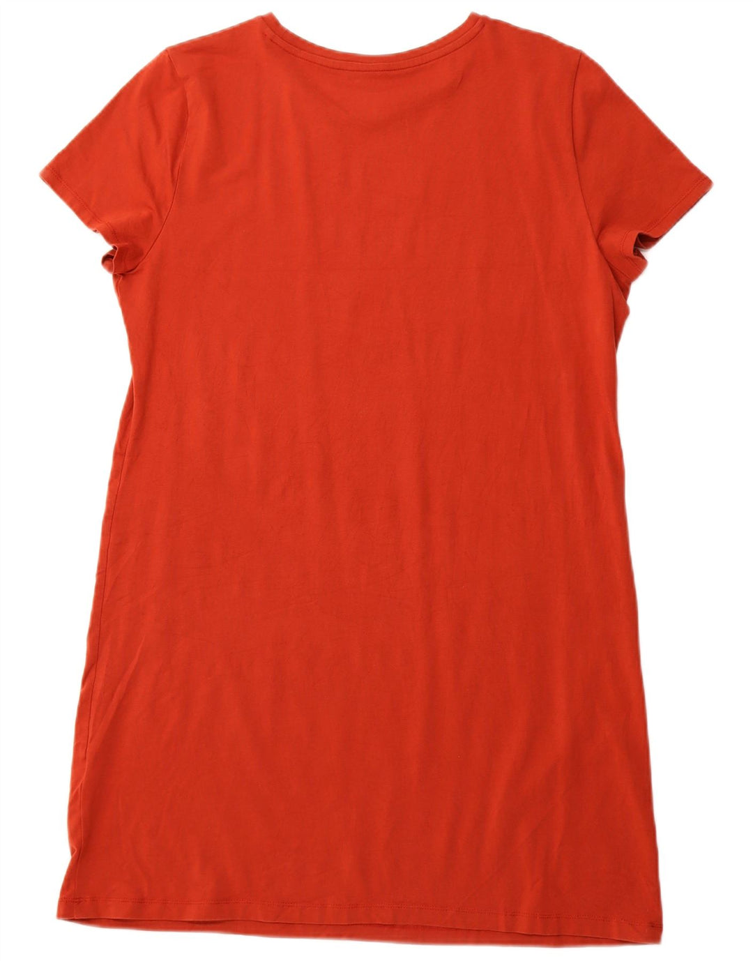 TOMMY HILFIGER Robe T-Shirt Graphique Femme UK 18 XL Coton Orange