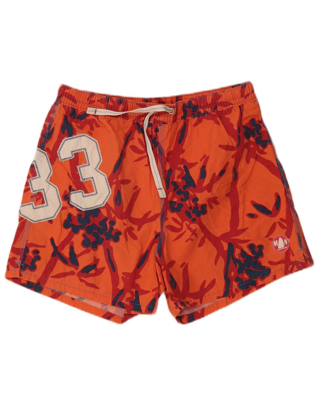 Murphy & Nye Short de bain graphique pour hommes, grand coton orange