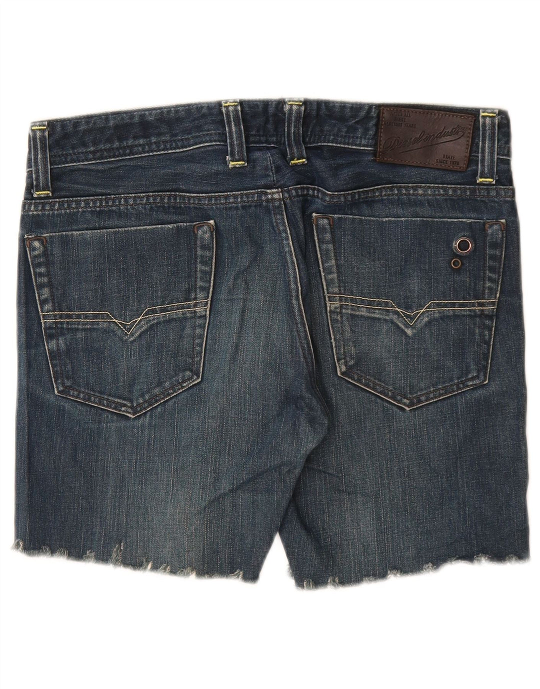 DIESEL Short en jean vieilli Viker pour femme W30 en coton bleu moyen