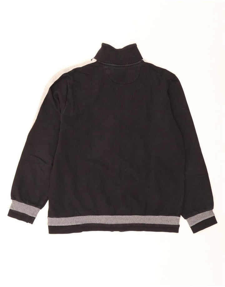 Lotto Veste de survêtement pour femme UK 14 Medium Noir Colourblock Coton