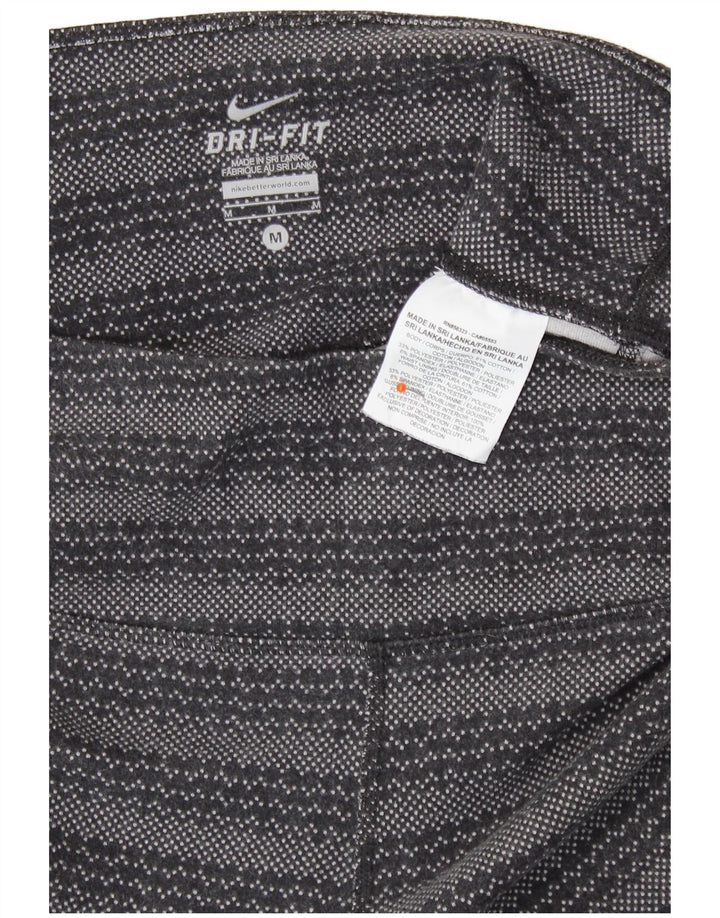 Nike Legging Dri Fit pour femme UK 12 Coton géométrique gris moyen