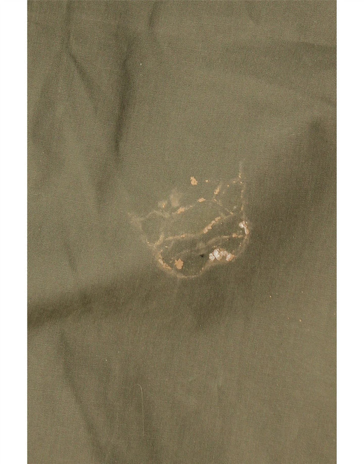 VINTAGE Veste militaire à capuche pour homme UK 42 XL Kaki