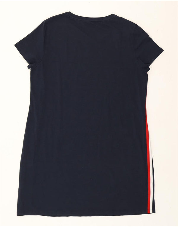 Tommy Hilfiger Womens T-Shirt Dress UK 18 XL Navy Blue Cotton