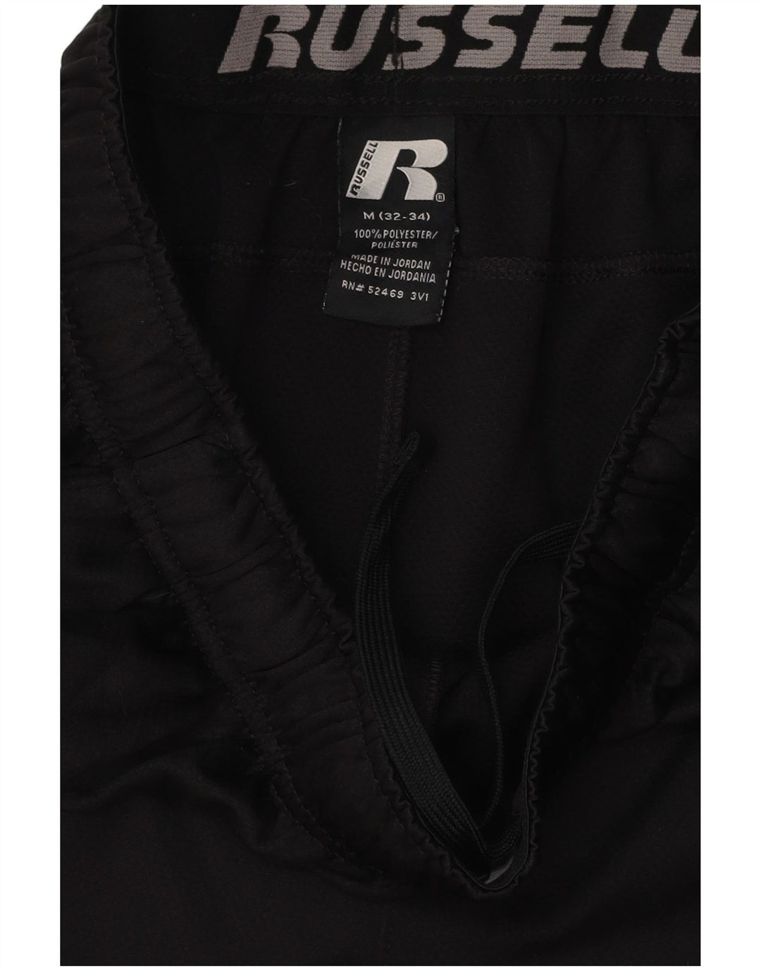 RUSSELL ATHLETIC Short de sport pour homme en polyester color block noir moyen