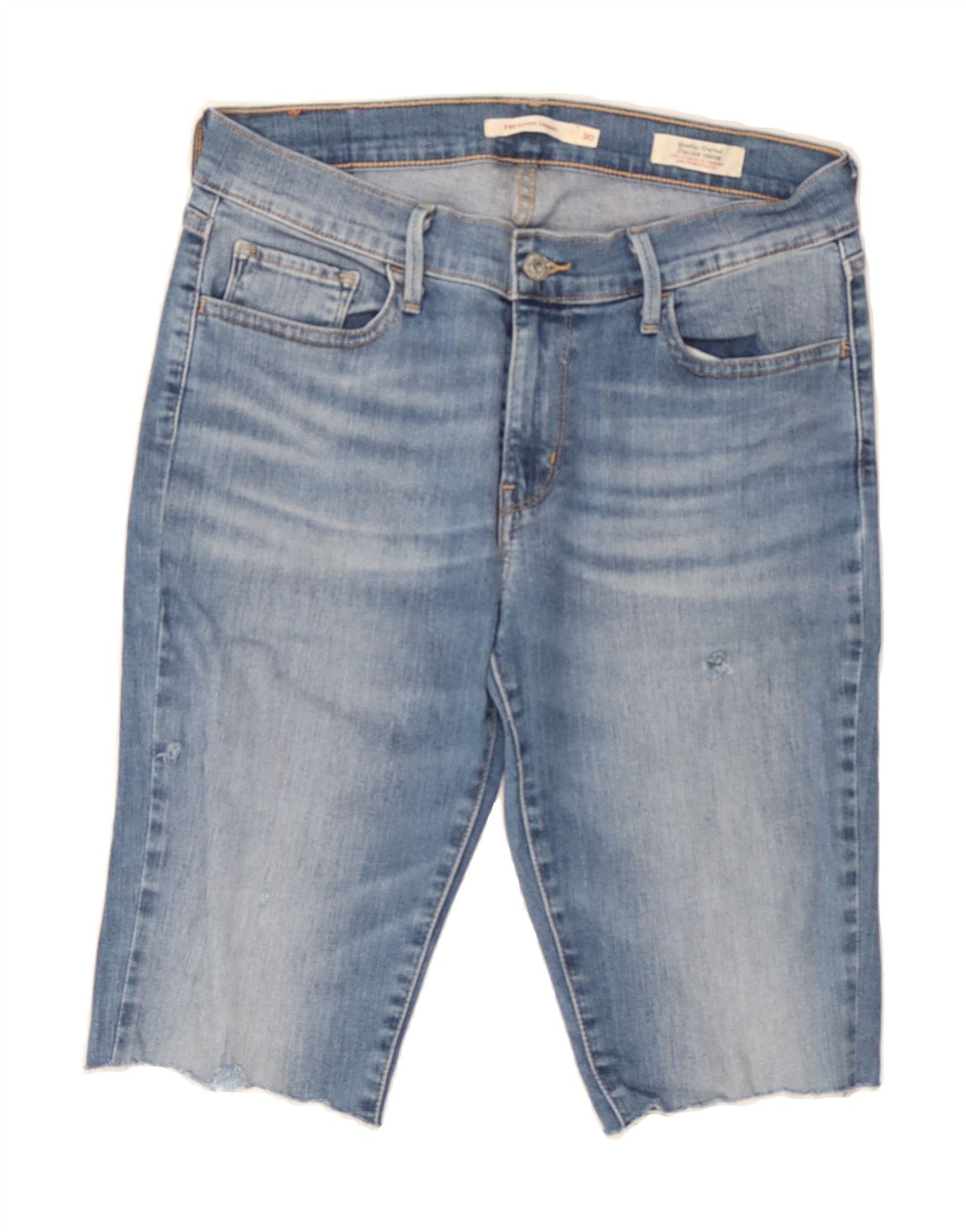 LEVI'S Womens 710 Skinny Denim Shorts W30 Medium  Blue Cotton Vintage Levi's and Second-Hand Levi's from Messina Hembry 