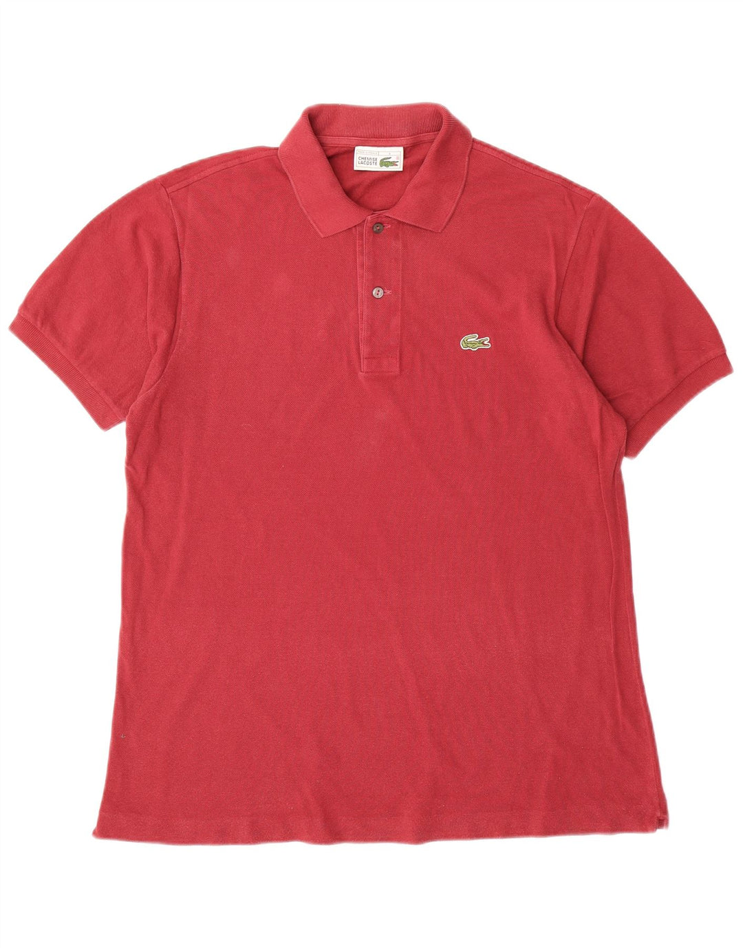 LACOSTE Polo Homme Taille 4 Coton Rouge Moyen
