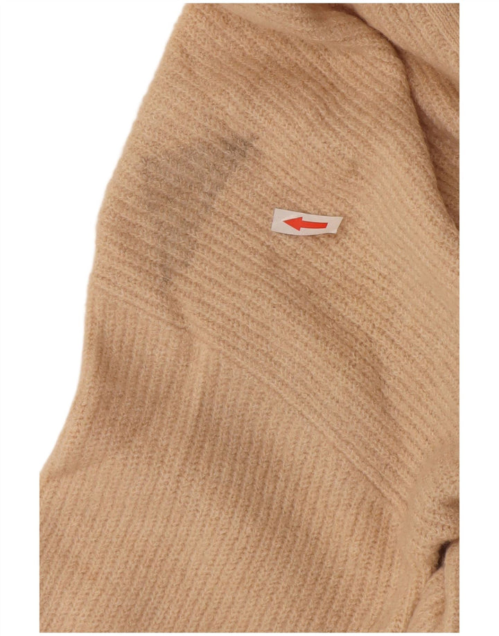 Jack Wills Pull cardigan long surdimensionné pour femme UK 10 Petit Beige