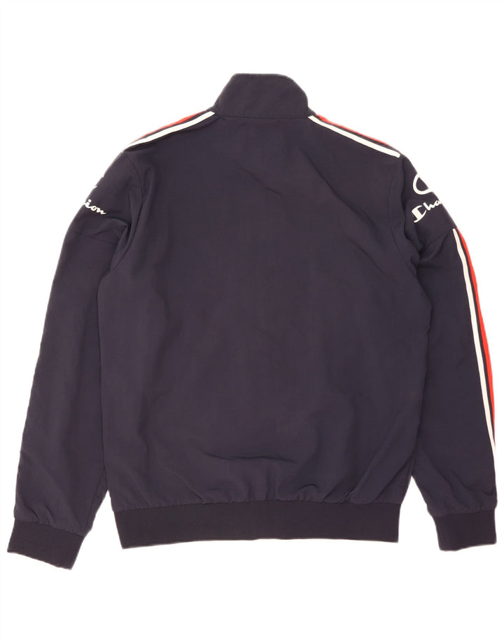 CHAMPION Veste de Survêtement Graphique Homme Bleu Marine Moyen