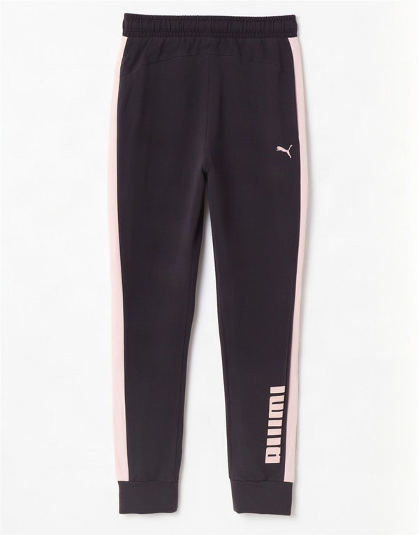 Puma Pantalon de survêtement pour femme Joggers UK 10 Small Noir Colourblock