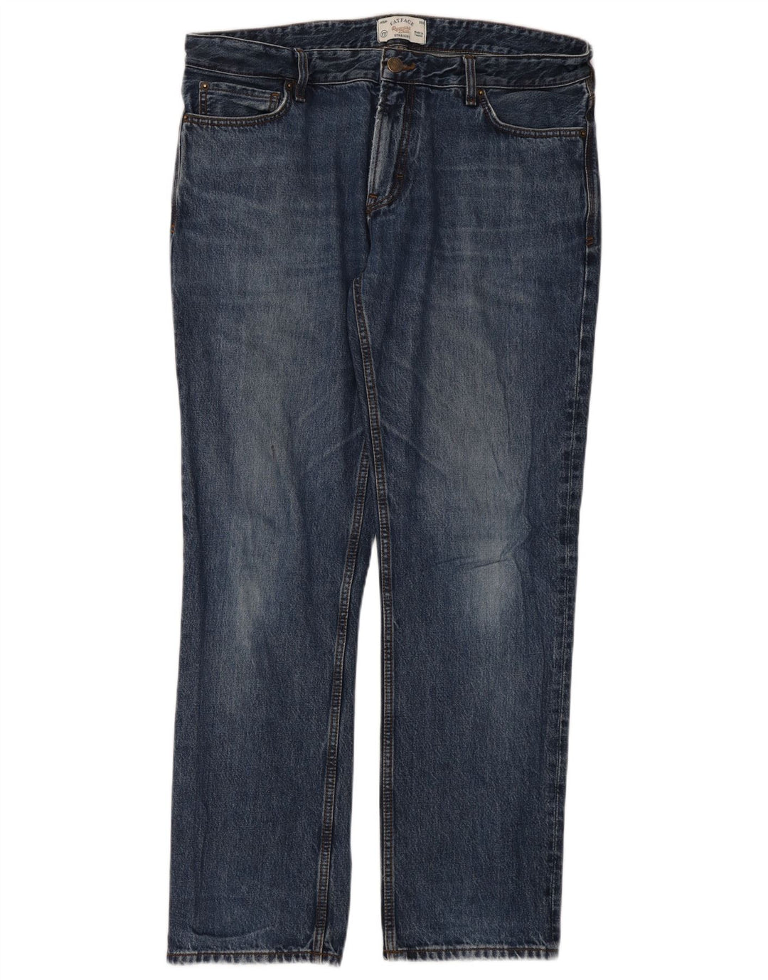 Fat Face Jean droit homme W36 L32 bleu coton