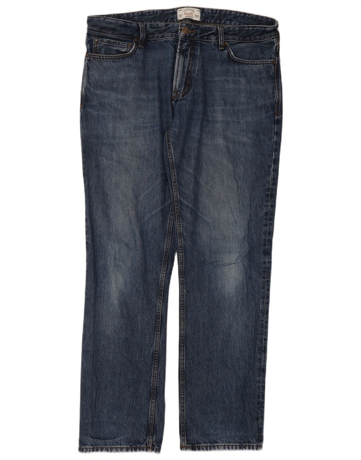 Fat Face Jean droit homme W36 L32 bleu coton