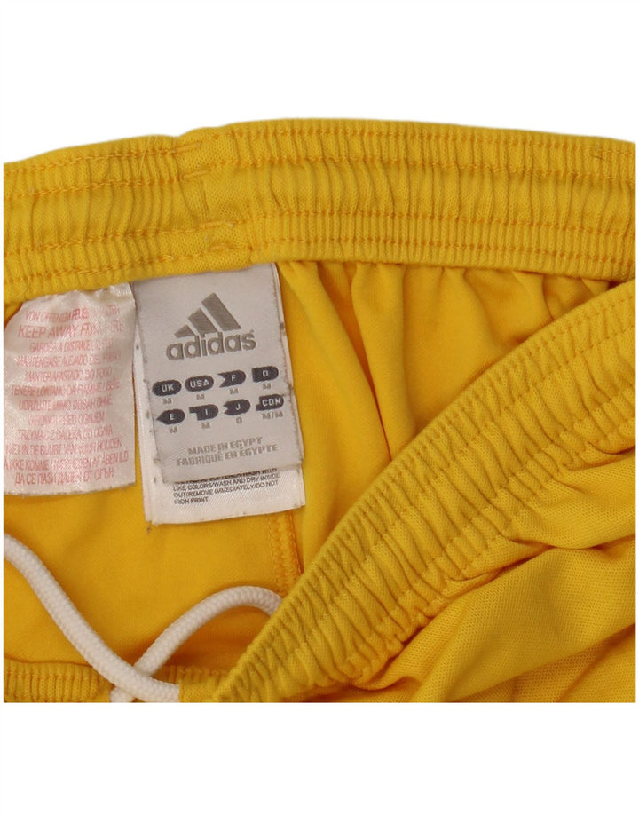 Adidas Short de Sport Climalite Homme Jaune Moyen Polyester