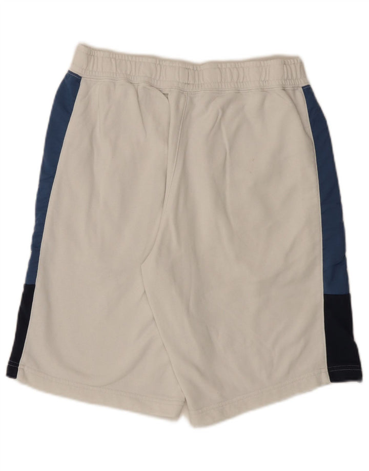 Short de sport Nike pour homme en coton color block blanc moyen