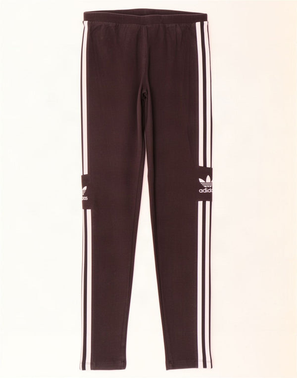 Adidas Leggings graphiques pour femmes UK 12 coton noir moyen
