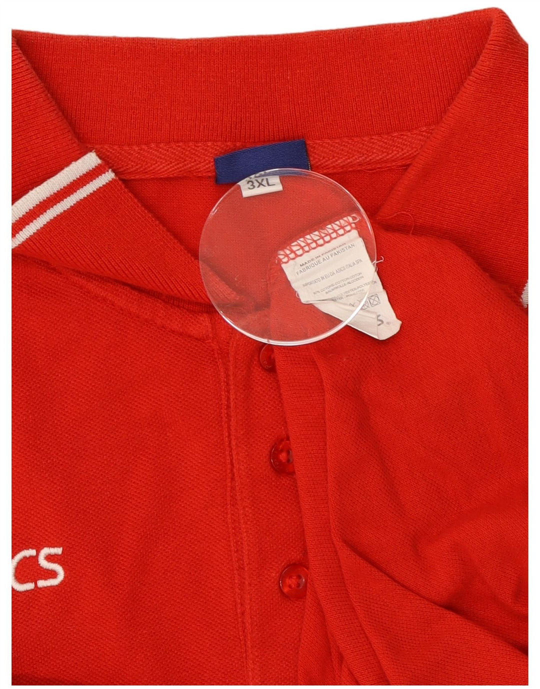 Asics Polo Homme 3XL Rouge Coton