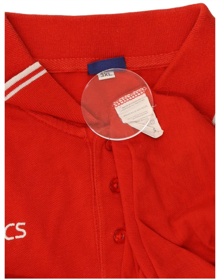 Asics Polo Homme 3XL Rouge Coton