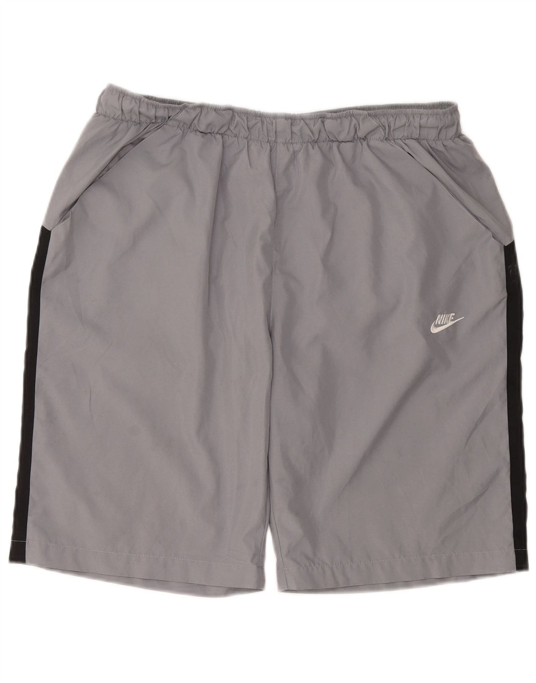 NIKE Short de sport pour homme XL Gris Colorblock Polyester