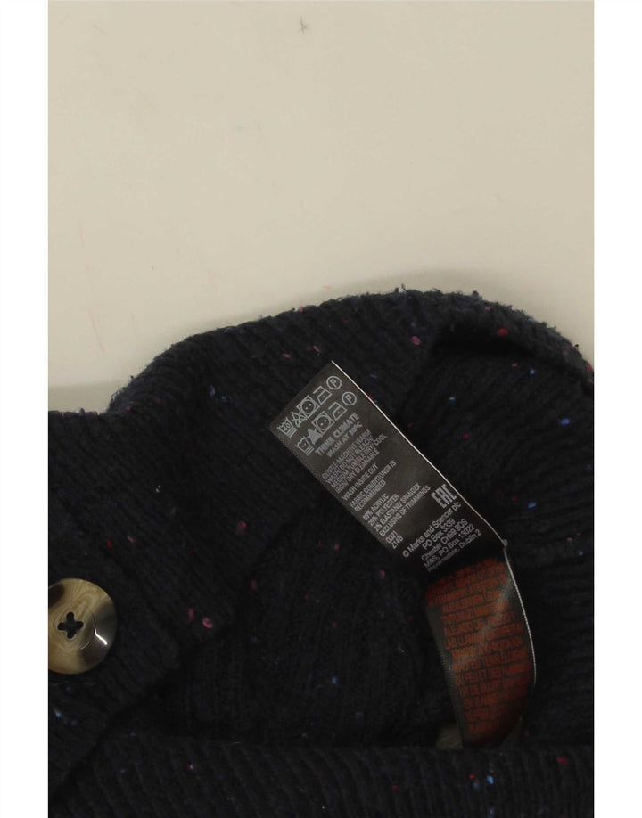 Marks & Spencer Cardigan pour femme UK 14 Bleu marine moyen moucheté