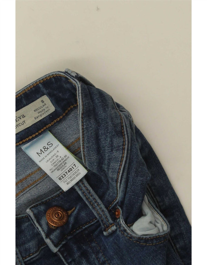 Marks & Spencer Jean Eva Bootcut pour femme UK 8 Small W24 L29 Bleu marine