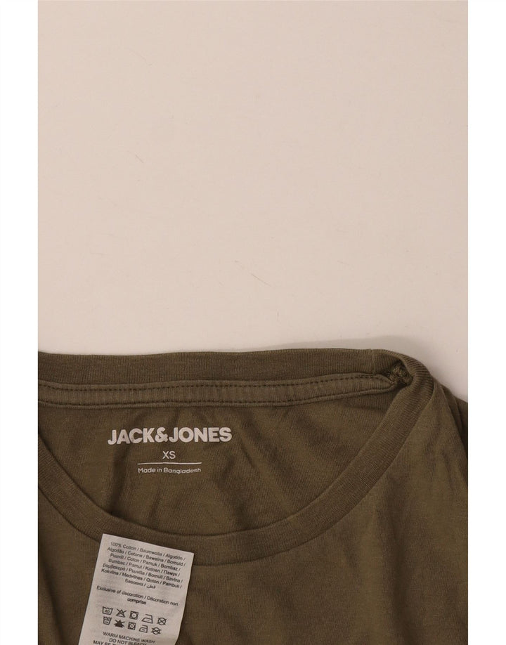 JACK & JONES Haut à Manches Longues Homme Kaki Coton XS