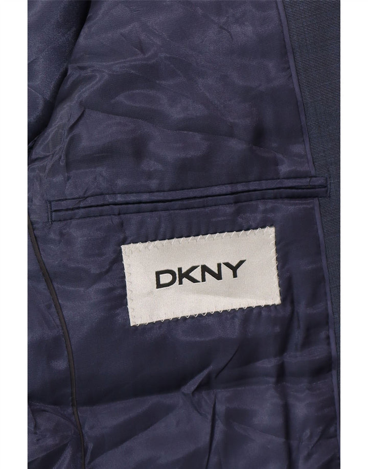 Dkny Veste blazer à 2 boutons pour homme UK 38 Bleu marine moyen