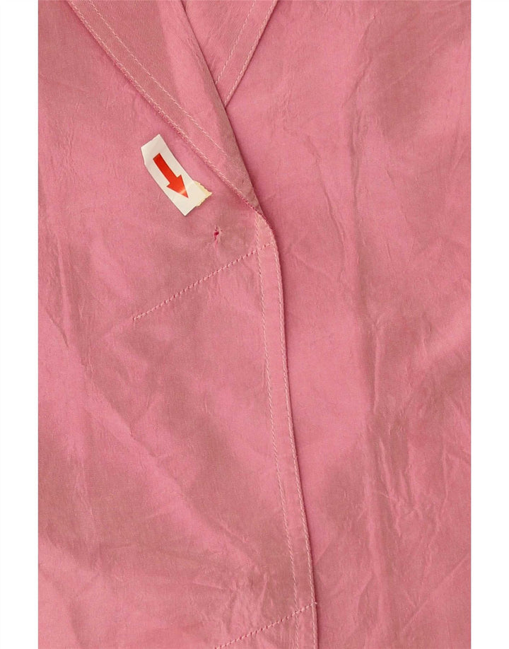 Chemisier chemise femme vintage EU 38 acétate rose moyen