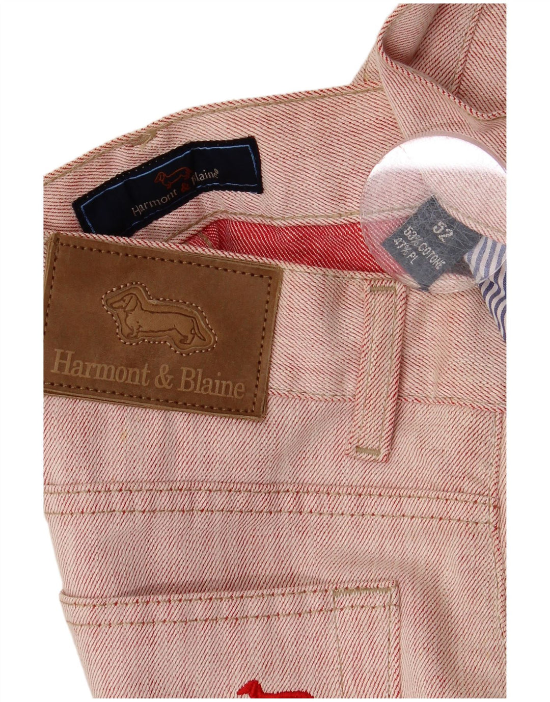 Harmont & Blaine Jean droit homme W32 L35 coton rose