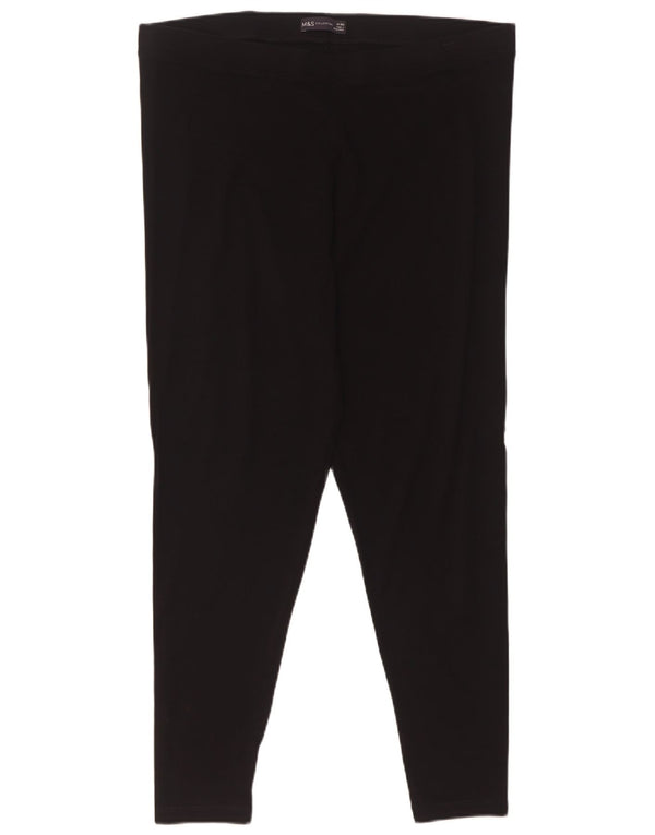 Marks & Spencer Leggings Femme UK 18 XL Coton Noir