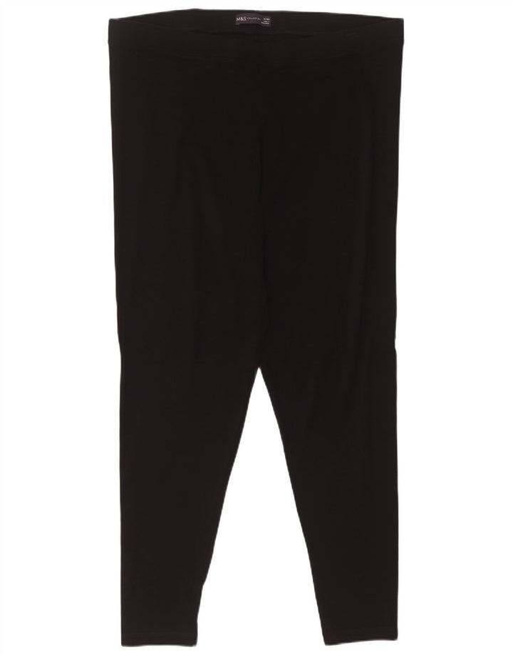 Marks & Spencer Leggings Femme UK 18 XL Coton Noir