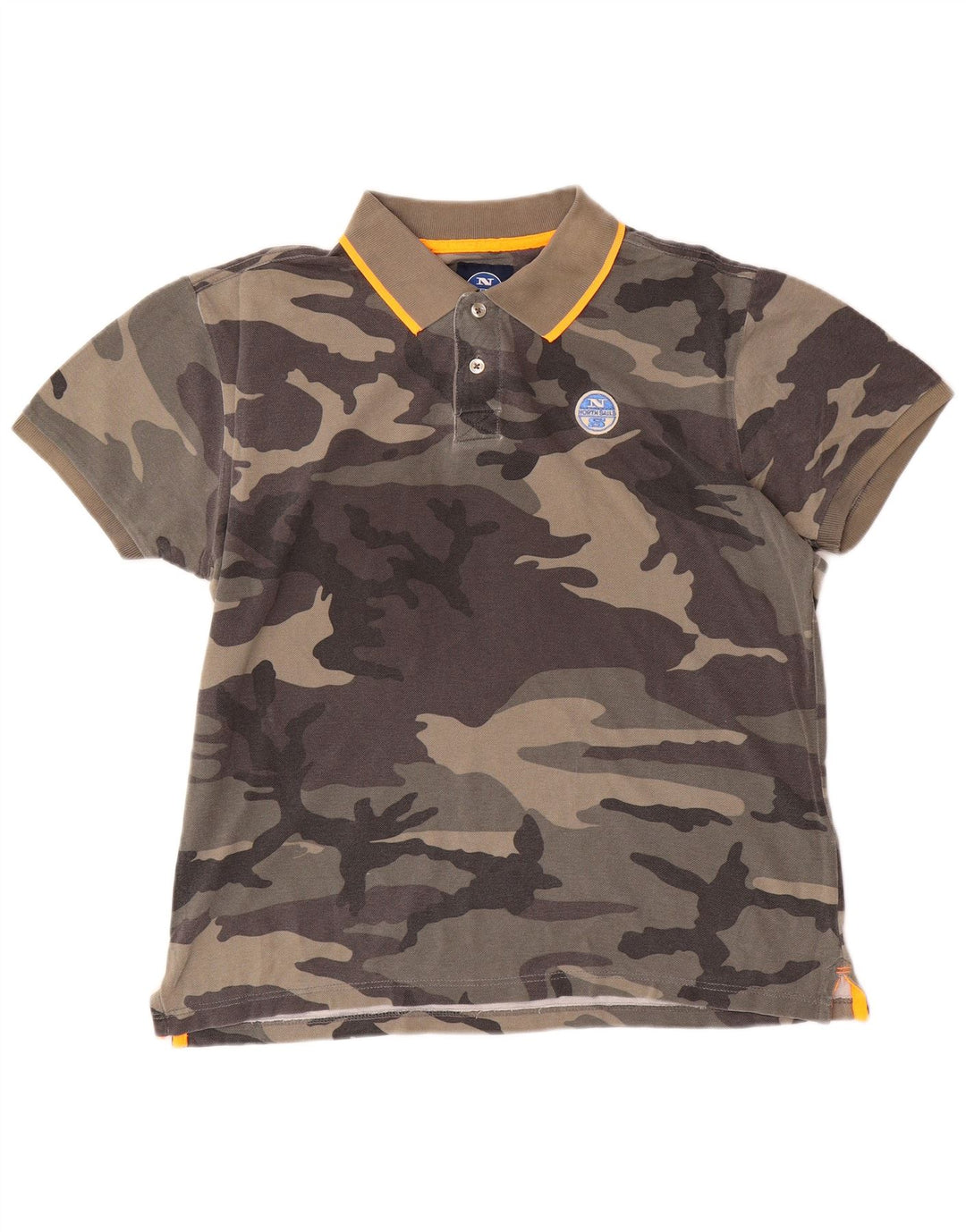 North Sails Polo Homme XL Gris Camouflage Coton