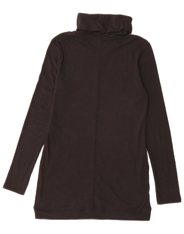 Marks & Spencer Pull long à col roulé pour femme UK 10 Small Noir
