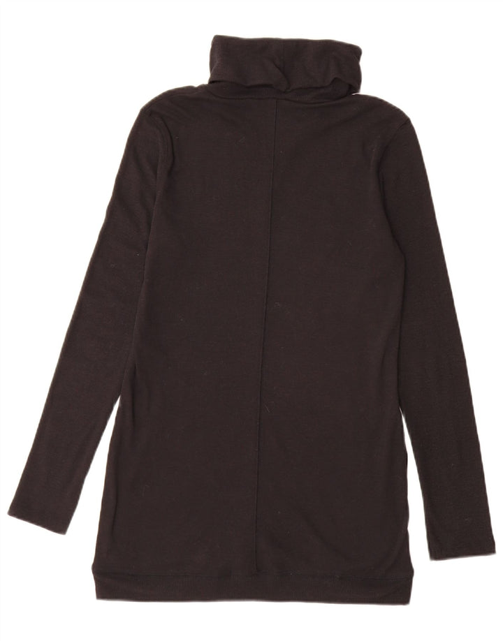 Marks & Spencer Pull long à col roulé pour femme UK 10 Small Noir