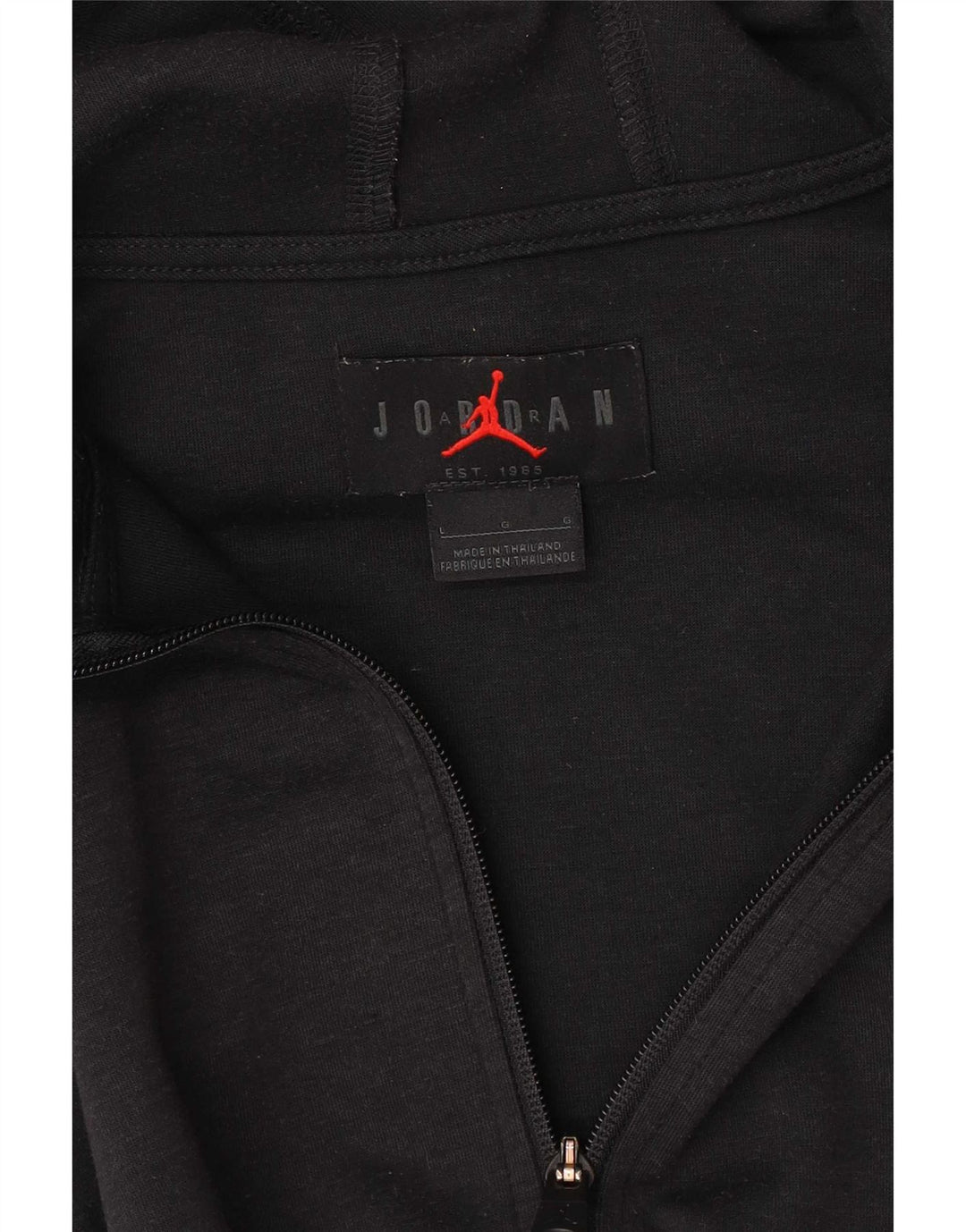 Jordan Pull à capuche zippé pour homme Grand Noir