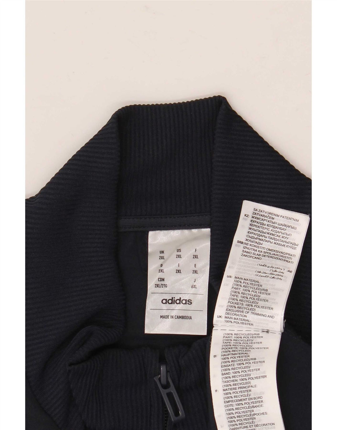 Adidas Veste de survêtement pour homme 2XL Bleu marine Polyester