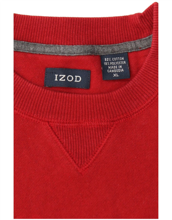IZOD Sweat-Shirt Homme XL Rouge Coton