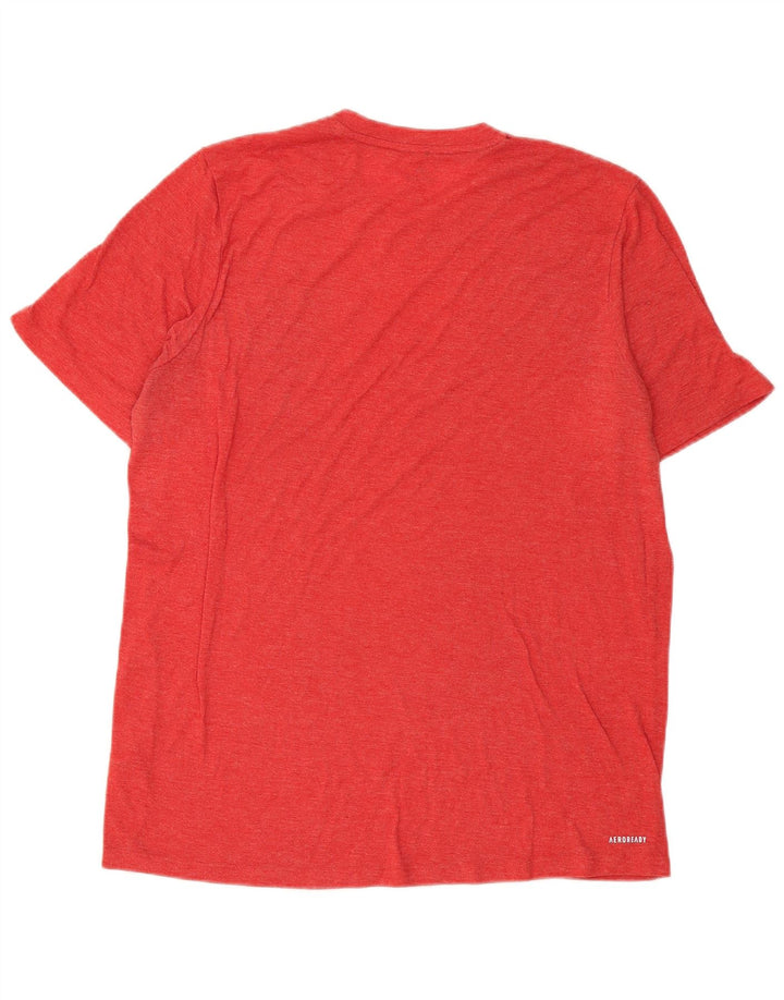 Adidas Homme Aeroready T-Shirt Haut Rouge Moyen Polyester