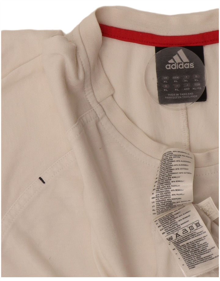 Adidas T-Shirt Homme Top XL Coton Blanc