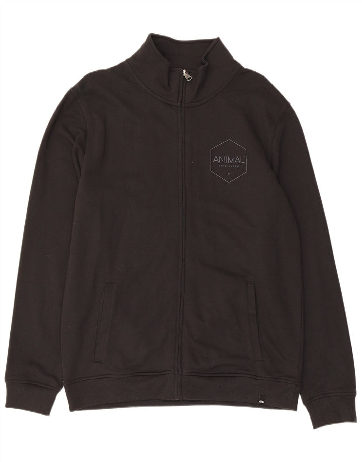 Animal Veste de survêtement pour homme en coton noir Taille L