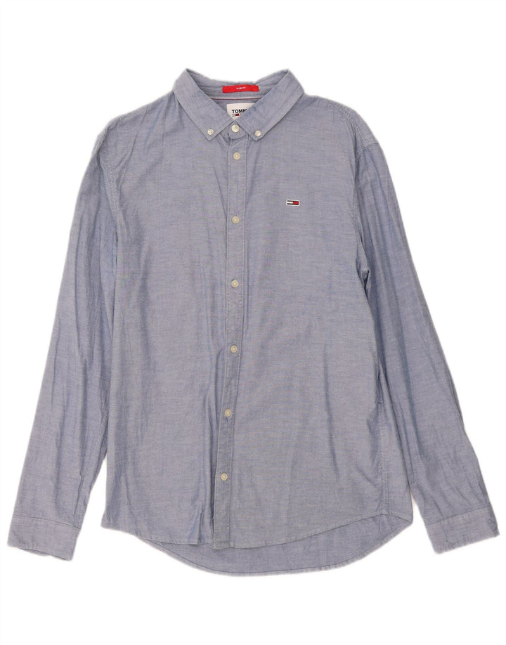 Tommy Hilfiger Chemise Slim Fit Homme Bleu Coton