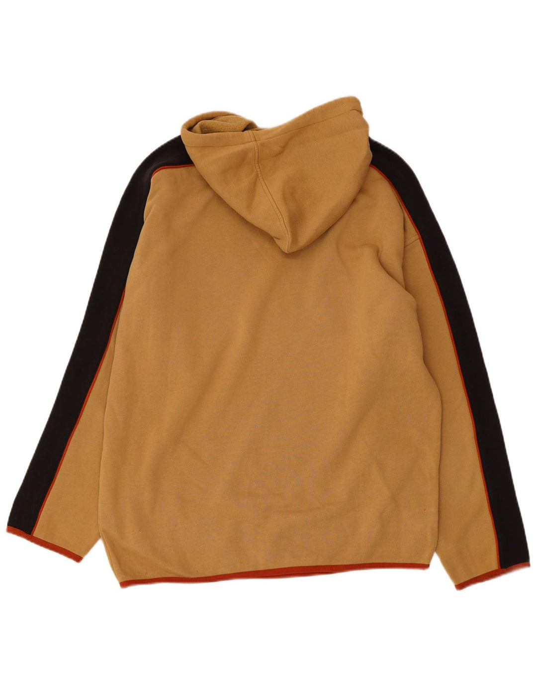 FILA Pull à capuche en coton color block beige moyen pour homme