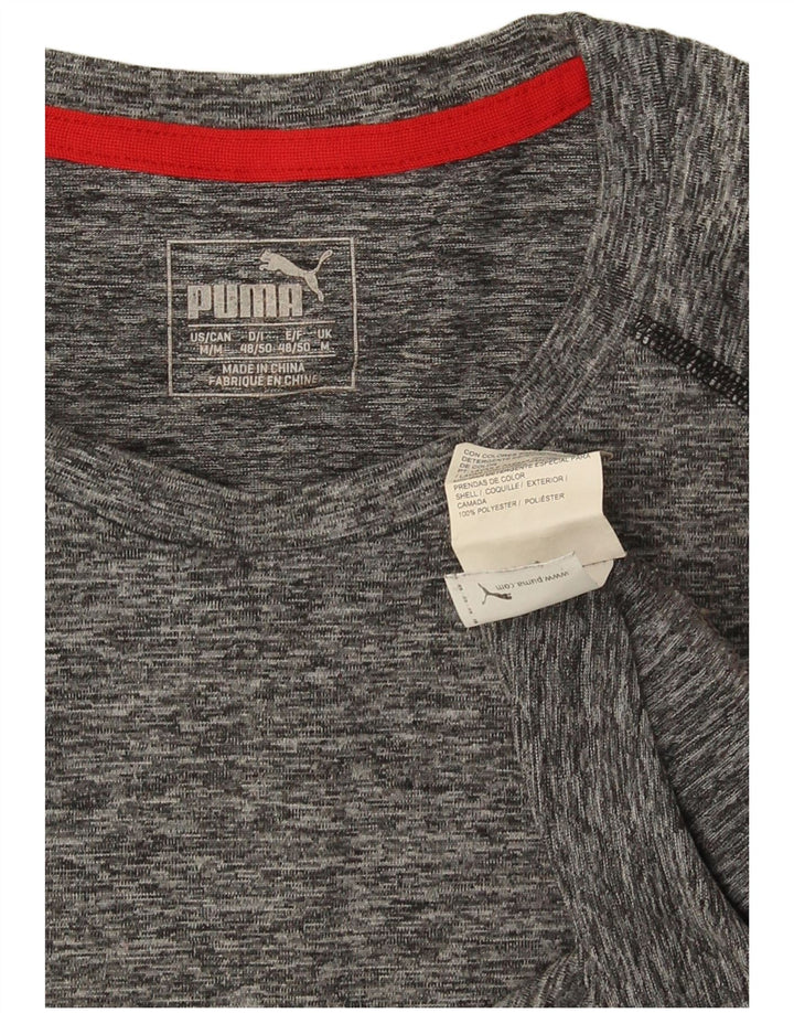 Puma T-Shirt Homme Gris Moyen Moucheté Polyester