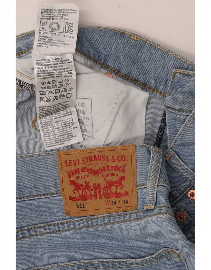 Levi's Jean Slim 511 Femme W34 L27 Bleu Coton