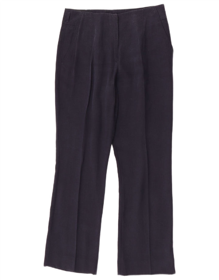 Zara Pantalon Chino Droit Femme Moyen W28 L28 Bleu Marine