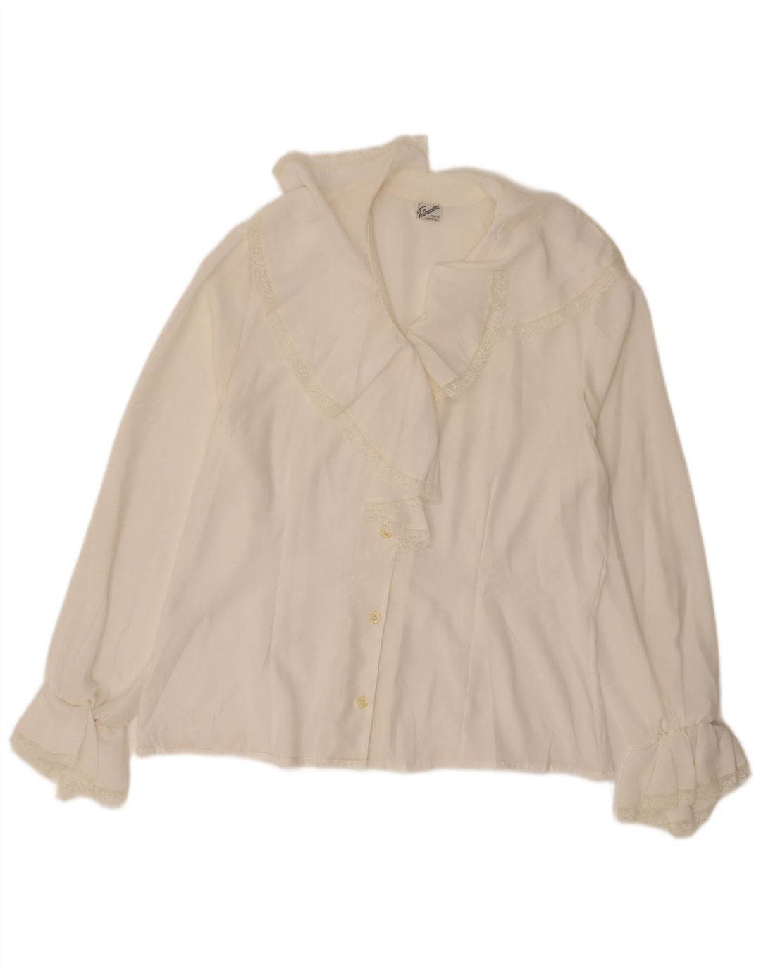 Primavera Firenze Chemisier surdimensionné pour femme UK 16 Large Blanc Polyester