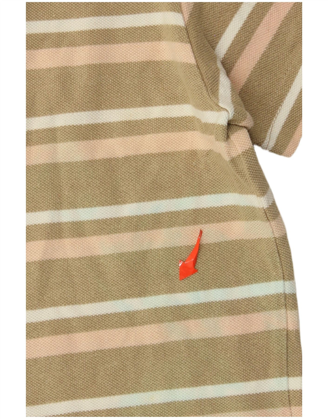Wrangler Polo Homme Large Kaki Rayé Coton