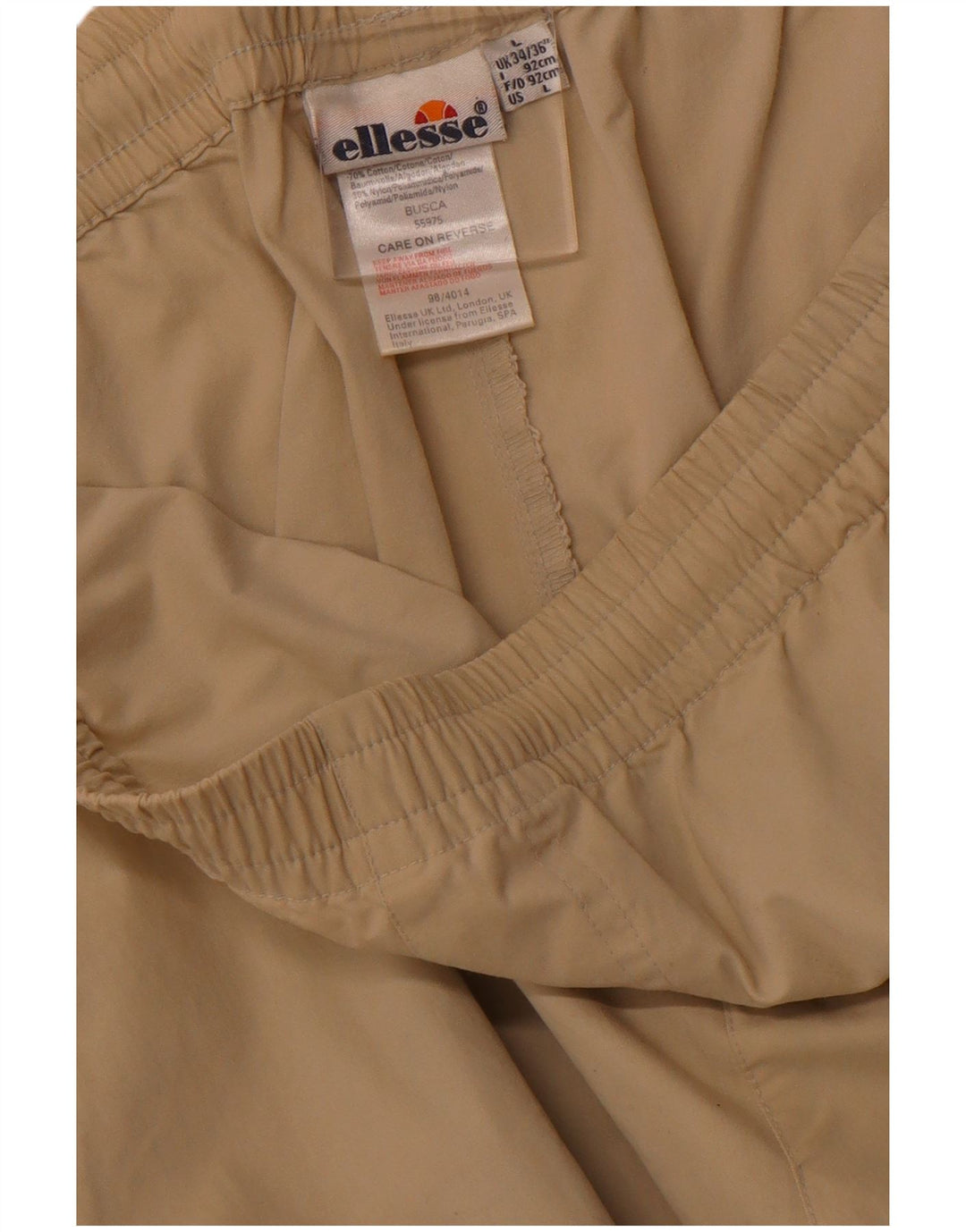 ELLESSE Bermuda Sport Homme Large Beige Coton