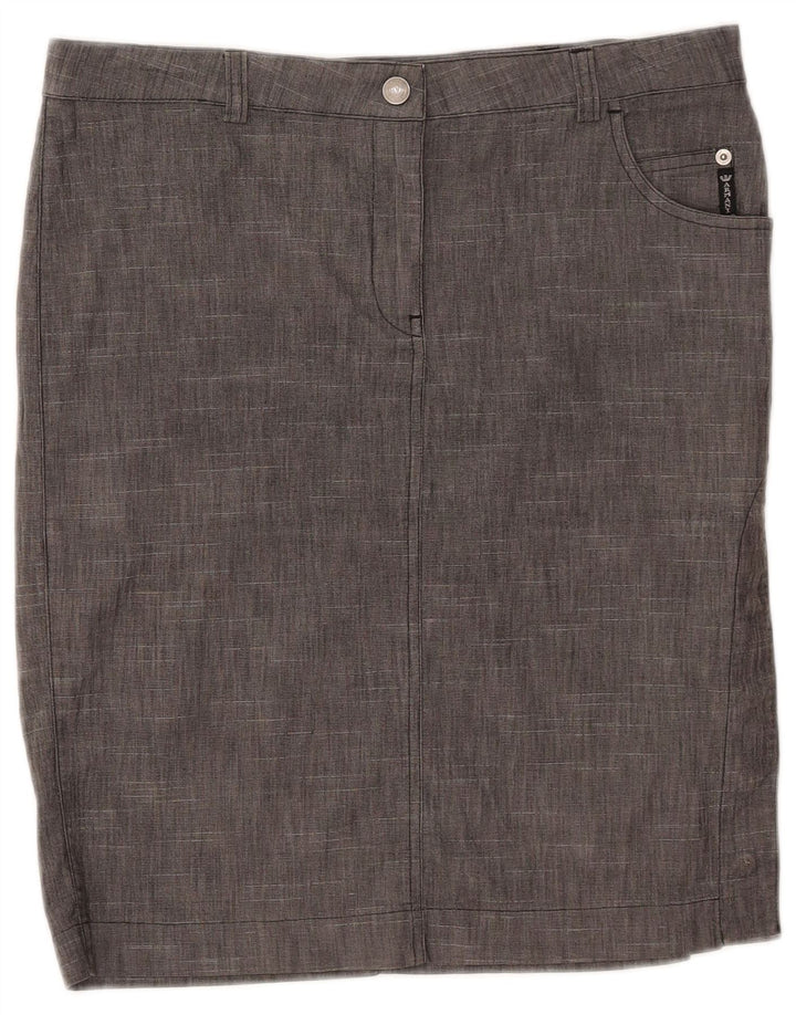 Armani Femme Jupe Droite W32 Large Gris Moucheté